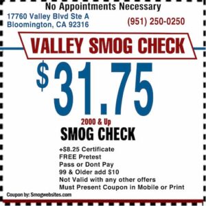 Smog Check Coupon Bloomington